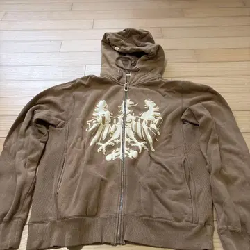 립컬 브라운 후드티 S