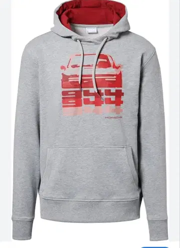 포르쉐944 그레이 후드티