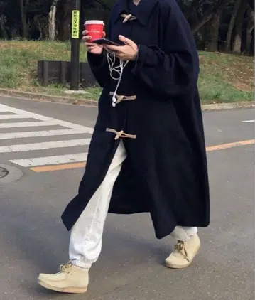 네이비 더플 코트 프리 사이즈
