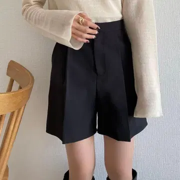 callautia 하이웨스트 숏팬츠 블랙 블랙 M