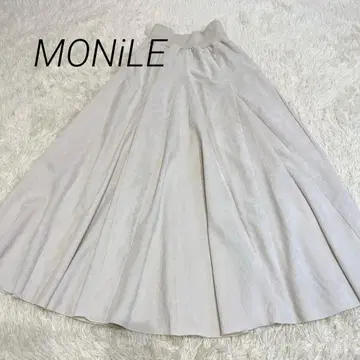 허리밴딩 코듀로이 플레어 롱 스커트 아이보리 F