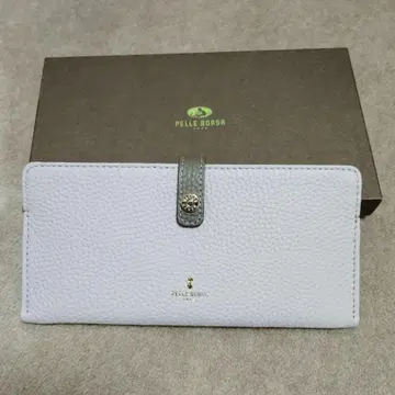 PELLE BORSA 가죽 장지갑 옅은 퍼플 브라운