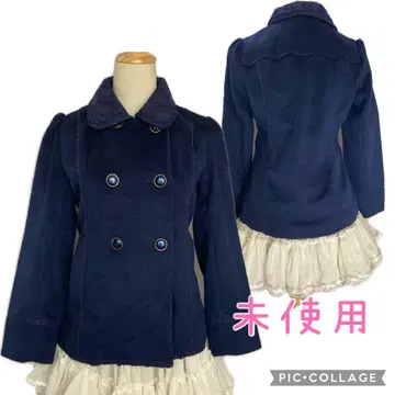 엑시즈팜 미사용 레이스 레이어트 카라 자켓 코트