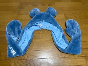 디즈니 머플러 팬캡 미키마우스 블루
