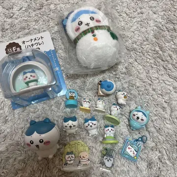 치이카와 (먼작귀) 하치와레 굿즈 세트 에니마이 복권