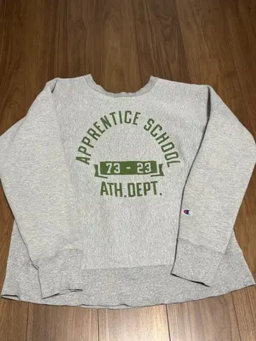 Champion 그레이 스웨트 셔츠 X-LARGE