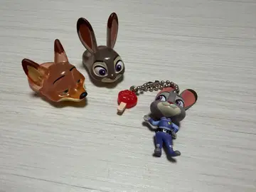 주토피아 디즈니 패션 반지 & 키링 세트