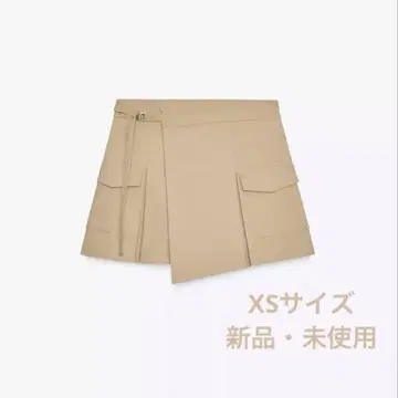 [ 새상품 ] 이번 시즌 ZARA 카고 스코트 카고 스커트 팬츠 XS