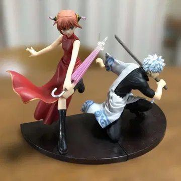 피규어 전투 포즈 여성 캐릭터 우산