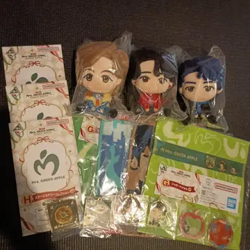 Mr. GREEN APPLE 봉제 인형 세트