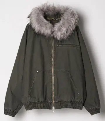 AIVER 덕 후드 블루종 카키 L