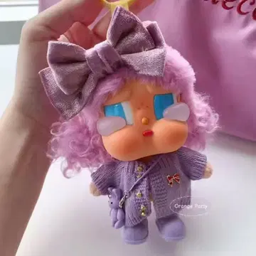 귀여워! 클라이 베이비 퍼플 의류 세트