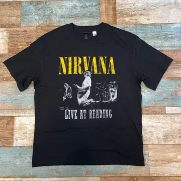 NIRVANA LIVE AT READING H&M 콜라보 T셔츠 L