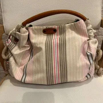 EAVUS 스트라이프 토트백