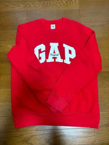 갭 GAP original 레드 맨투맨 S