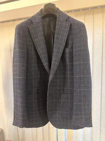 BEAMS HEART 테일러드 자켓 체크 무늬 48 사이즈