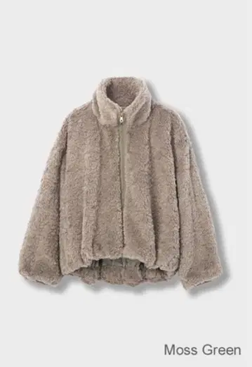 안티미테 퍼 블루종 모스그린