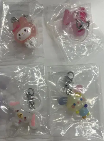 산리오 메지루시 액세서리 마이멜로디 시로 우사 봉봉 리본