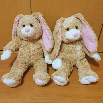 빌더스 베어 귀 늘어뜨린 토끼 봉제 인형 2체 세트