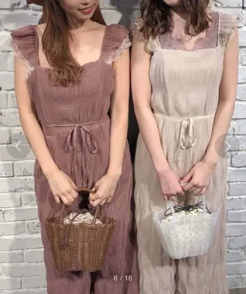 NICE CLAP 빈티지풍 살로펫 올인원