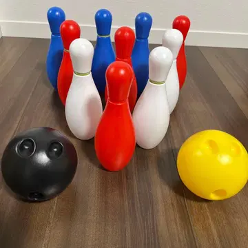 볼링 핑과 볼링 볼 세트