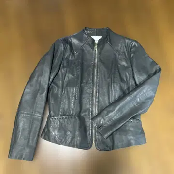 망고 MANGO 천연 가죽 자켓