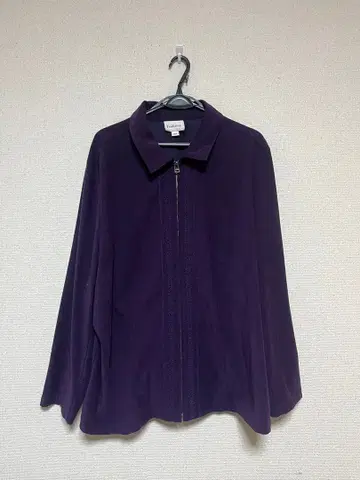 Tradition 보라색 프릴 집업 자켓 3