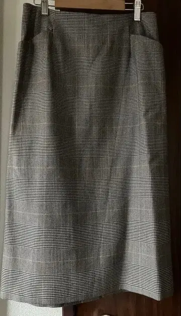 체크 트위드 스커트