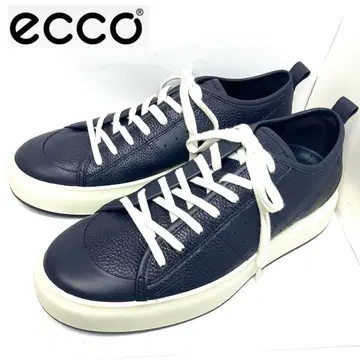 ecco 에코 스니커즈 가죽 네이비 로우컷 남성용