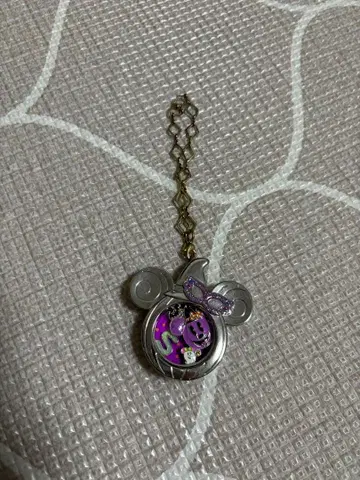 미키 모양 실버 키링