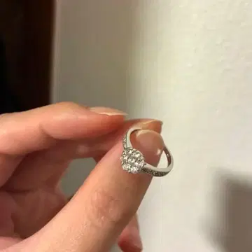 TSUTSUMI 플라티나 900 다이아몬드 반지 7호 새상품급