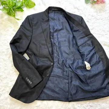 ZARA MAN 테일러드 자켓 광택 있는 블랙 48