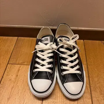 컨버스 올스타 가죽 블랙 24cm