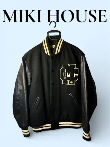 MIKI HOUSE 바시티 자켓 블랙