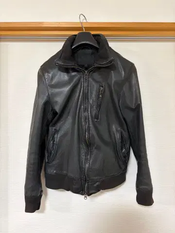 00s TORNADO MART 소가죽 가죽 자켓 블랙 M