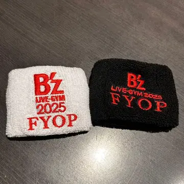 B'z FYOP 리스트 밴드 화이트 블랙