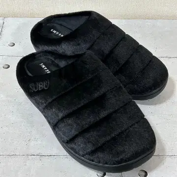 별주 SUBU 인조 모피 샌들 24cm 블랙