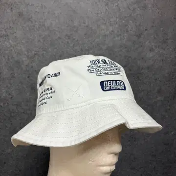 2025년 New Era 골프 새상품급 화이트 버킷햇 M