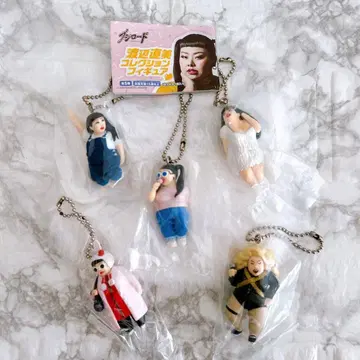 와타나베 나오미 컬렉션 피규어 캡슐 토이 가챠 키링 5개