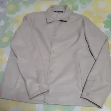 ZARA 베이지 가죽 자켓