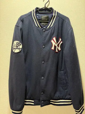 뉴욕 양키스 바시티 자켓 네이비