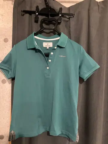 BRIEFING 피케 셔츠 터콰이즈