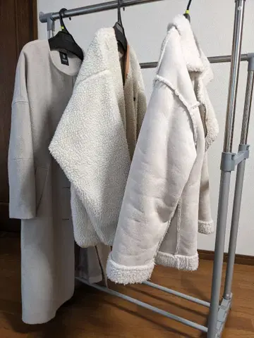 롱 코트, 허리 리본 포함 외 2점, 총 3점