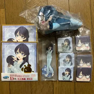 세가 럭키 쿠지 러브 라이브 연꽃 하늘 여학원 무라노 사야카 7종 세트