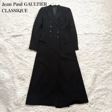 장 폴 고티에 슈퍼 롱 코트 더블 체스터 코트 40