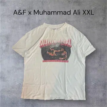 [레어] 아바크롬비&피치 모하메드 알리 T셔츠 XXL 화이트 A&F