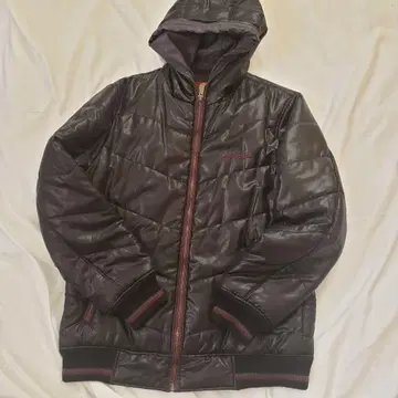 CONVERSE 퀼팅 다운 자켓 L 브라운