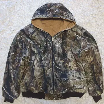 레어 whita stag 리버서블 낙엽 디트로이드 자켓 충전솜