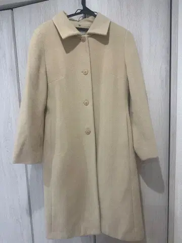 22 OCTOBRE 베이지 롱 코트 사이즈 44