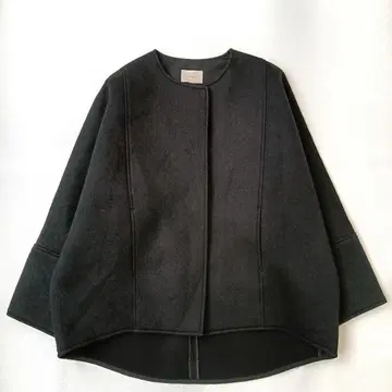 새상품급 [루피] 울 저지 본딩 자켓 노카라 루즈핏